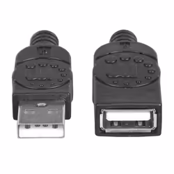 Manhattan 308519 câble USB 1 m USB 2.0 USB A Noir