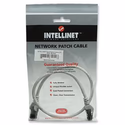 Intellinet 5.0m Cat6a UTP câble de réseau Gris 5 m U/UTP (UTP)