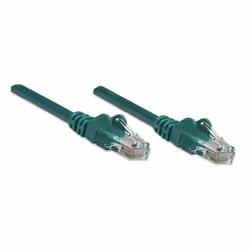 Intellinet Cat5e, 0.45m câble de réseau Vert 0,5 m U/UTP (UTP)