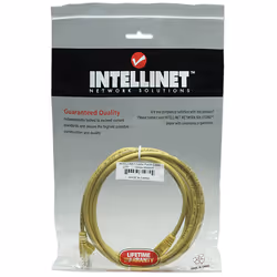 Intellinet RJ-45, M/M, 1m câble de réseau Jaune Cat5e U/UTP (UTP) - Vue supplémentaire 4