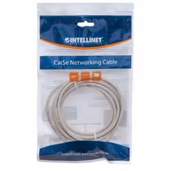 Intellinet 319768 câble de réseau Gris 3 m Cat5e U/UTP (UTP)