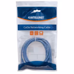 Intellinet 319775 câble de réseau Bleu 3 m Cat5e U/UTP (UTP)