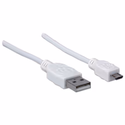 Manhattan 324069 câble USB 1,8 m USB 2.0 USB A Micro-USB B Blanc