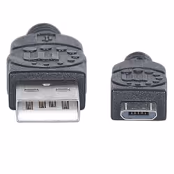 IC Intracom 325677 câble USB 0,5 m USB 2.0 USB A Micro-USB B Noir - Vue supplémentaire 3