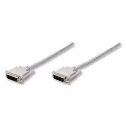 Manhattan 328821, 1,8 m, DVI-D, DVI-D, Beige, Mâle/Mâle