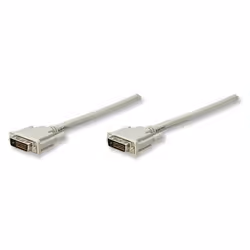 Manhattan 4.5m DVI-D Dual Link, 4,5 m, DVI-D, DVI-D, Gris, Mâle/Mâle