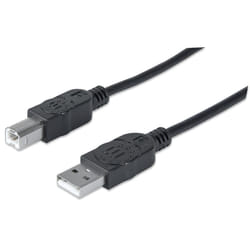Manhattan 333382 câble USB 3 m USB 2.0 USB A USB B Noir