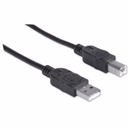 Manhattan 333382 câble USB 3 m USB 2.0 USB A USB B Noir