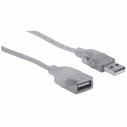 Manhattan 336314 câble USB 1,8 m USB 2.0 USB A Argent