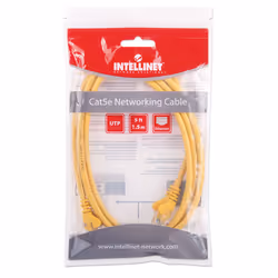 Intellinet Cat5e, UTP, 1.5m câble de réseau Jaune 1,5 m U/UTP (UTP) - Vue supplémentaire 4