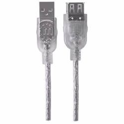Manhattan 340496 câble USB 3 m USB 2.0 USB A Argent