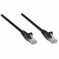 Intellinet 0.3m Cat5e UTP câble de réseau Noir 0,25 m U/UTP (UTP)