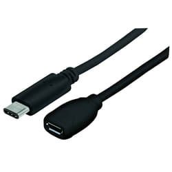 Manhattan 353335 câble USB 0,15 m USB 2.0 Micro-USB B USB C Noir