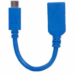 Manhattan 353540 câble USB 0,15 m USB 3.2 Gen 1 (3.1 Gen 1) USB C USB A Bleu