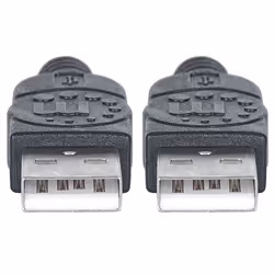 Manhattan 353885 câble USB 0,5 m USB 2.0 USB A Noir