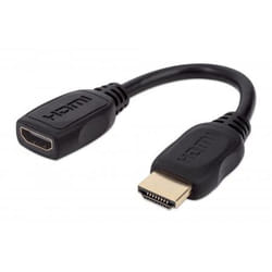 Manhattan 354523 changeur de genre de câble HDMI 19-pin Noir