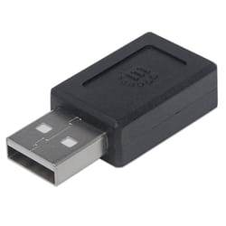 Manhattan 354653 changeur de genre de câble USB A USB C Noir