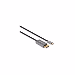 Manhattan 354851 câble vidéo et adaptateur 3 m USB Type-C DisplayPort Noir, Argent - Vue supplémentaire 2