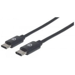 Manhattan 354868 câble USB 0,5 m USB 2.0 USB C Noir