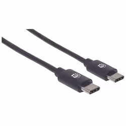Manhattan 354882 câble USB 3 m USB 2.0 USB C Noir