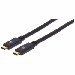 Manhattan 354905, 2 m, USB C, USB C, USB 3.2 Gen 1 (3.1 Gen 1), 5000 Mbit/s, Noir