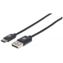 Manhattan 354912 câble USB 0,5 m USB 2.0 USB C USB A Noir