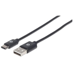 Manhattan 354929 câble USB 2 m USB 2.0 USB A USB C Noir