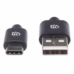 Manhattan 354929 câble USB 2 m USB 2.0 USB A USB C Noir