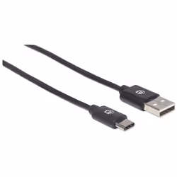 Manhattan 354936 câble USB 3 m USB 2.0 USB C USB A Noir