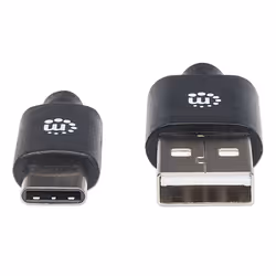 Manhattan 354936 câble USB 3 m USB 2.0 USB C USB A Noir