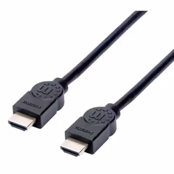Manhattan 355308, 1,5 m, HDMI Type A (Standard), HDMI Type A (Standard), Compatibilité 3D, 10,2 Gbit/s, Noir