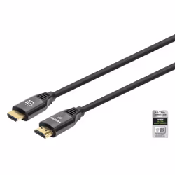 Manhattan 355940, 2 m, HDMI Type A (Standard), HDMI Type A (Standard), 48 Gbit/s, Noir