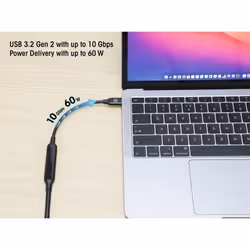 Manhattan 355971 câble USB 5 m USB 3.2 Gen 2 (3.1 Gen 2) USB C Noir - Vue supplémentaire 6