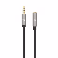 Manhattan 356046 câble audio 3 m 3,5mm Noir, Argent