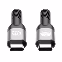 Manhattan 356374 câble USB 1 m USB4 Gen 3x2 USB C Noir