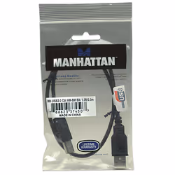 Manhattan 374507 câble USB 0,5 m USB 2.0 USB A USB B Noir - Vue supplémentaire 5