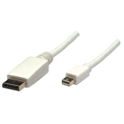 Manhattan 393812 câble DisplayPort 2 m Mini DisplayPort Blanc