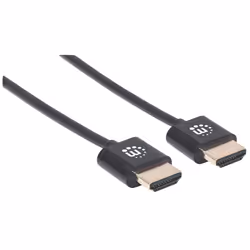 Manhattan 394369 câble HDMI 1,8 m HDMI Type A (Standard) Noir
