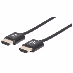 Manhattan 394376, 3 m, HDMI Type A (Standard), HDMI Type A (Standard), Compatibilité 3D, 18 Gbit/s, Noir