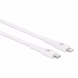 Manhattan 394505 câble de téléphone portable Blanc 0,5 m USB C Lightning