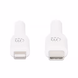 Manhattan 394505 câble de téléphone portable Blanc 0,5 m USB C Lightning