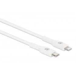 Manhattan 394512 câble de téléphone portable Blanc 1 m USB C Lightning