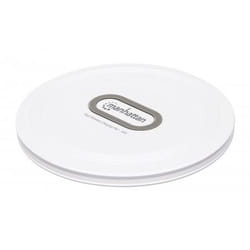 Manhattan 406024 chargeur d'appareils mobiles Casque, Smartphone, Smartwatch Blanc USB Recharge sans fil Charge rapide Intérieure
