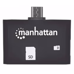 Manhattan 406208 lecteur de carte mémoire USB 2.0 Noir