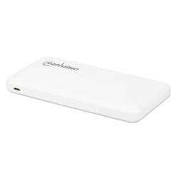 Manhattan 406277 banque d'alimentation électrique Lithium Polymère (LiPo) 10000 mAh Blanc