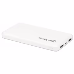 Manhattan 406277 banque d'alimentation électrique Lithium Polymère (LiPo) 10000 mAh Blanc - Vue supplémentaire 4