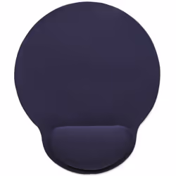 Manhattan 434386, Bleu, Monochromatique, Repose-poignets, Base antidérapante, Tapis de souris de jeu