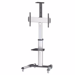 Manhattan 461245, 50 kg, 94 cm (37"), 177,8 cm (70"), 600 x 400 mm, Réglage de la hauteur, Noir, Argent
