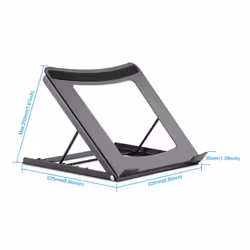 Manhattan 462129 Support de livres Supports de Laptop Noir 15.6"