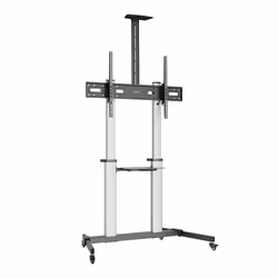 Manhattan 462563 support pour téléviseur 2,54 m (100") Noir, Argent - Vue supplémentaire 2